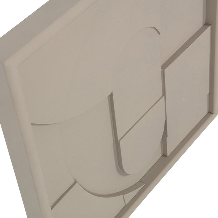 WOOOD Fiona Schilderij 60X60 - Vergrijsd groen