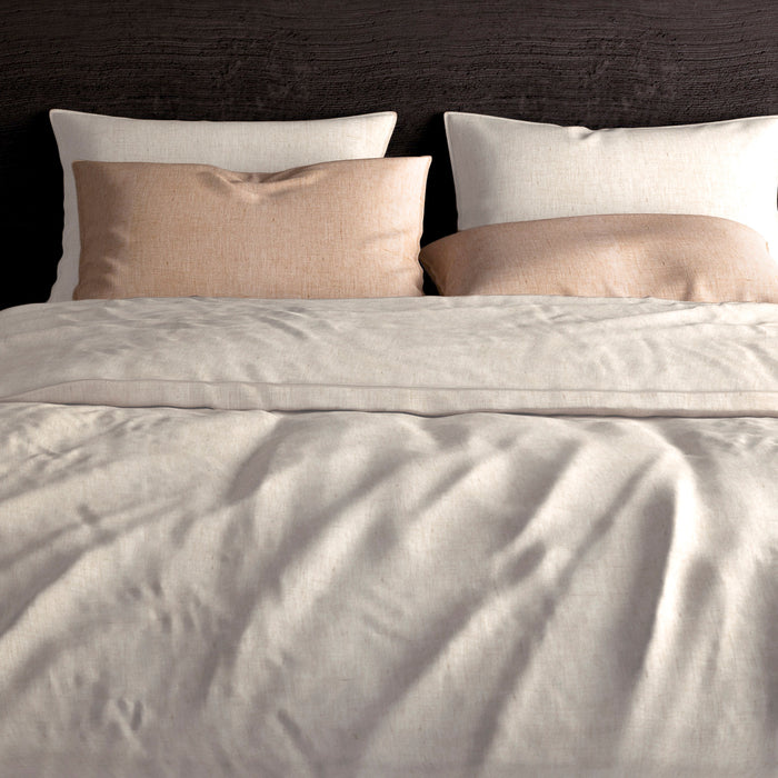 Heckett & Lane Franela Dekbedovertrek 140 x 200TC/220 cm - Light sand