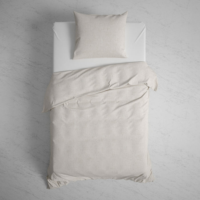 Heckett & Lane Franela Dekbedovertrek 140 x 200TC/220 cm - Light sand