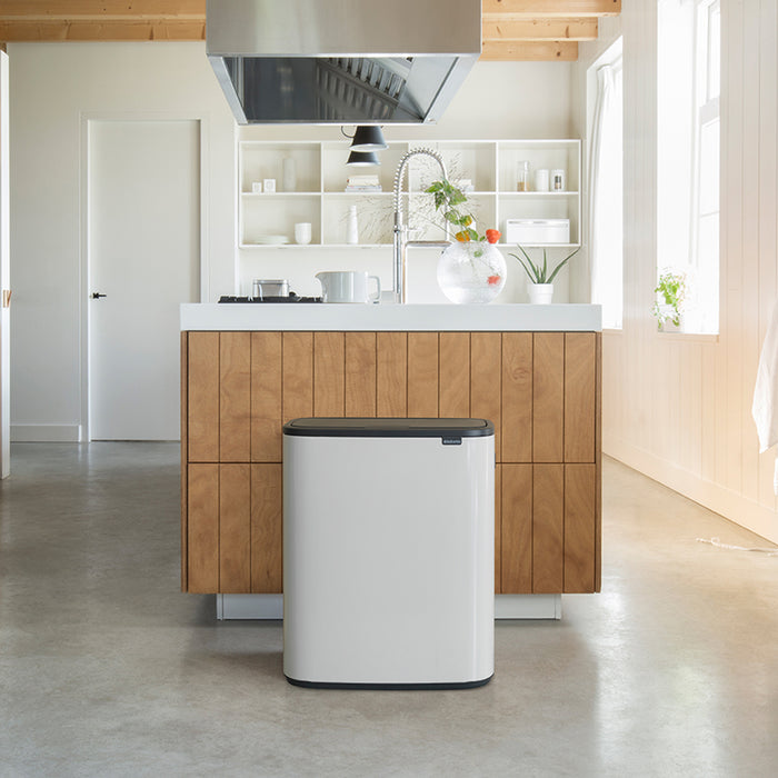Brabantia Bo Touch Bin Afvalemmer 2 x 30 L - Wit