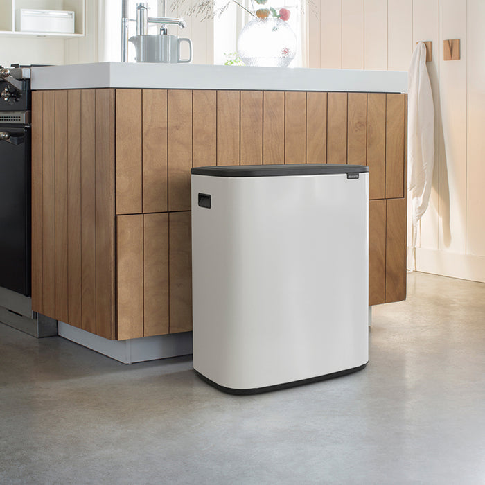 Brabantia Bo Touch Bin Afvalemmer 2 x 30 L - Wit