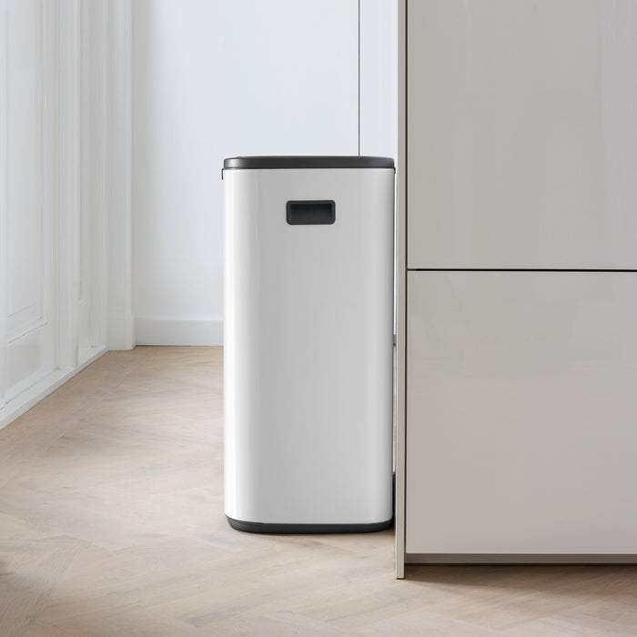 Brabantia Bo Touch Bin Afvalemmer 2 x 30 L - Wit