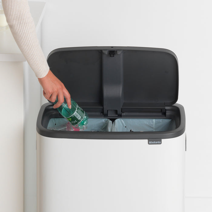 Brabantia Bo Touch Bin Afvalemmer 2 x 30 L - Wit