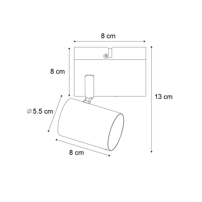 QAZQA Moderne spot zwart verstelbaar vierkant - Jeana