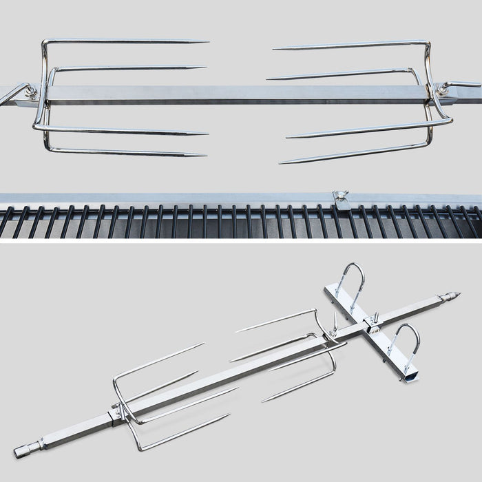 sweeek - Elektrische rotisserie op houtskool