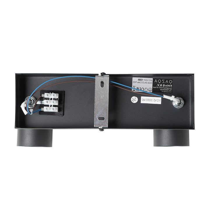 QAZQA Moderne plafondlamp zwart 2-lichts verstelbaar rechthoekig -