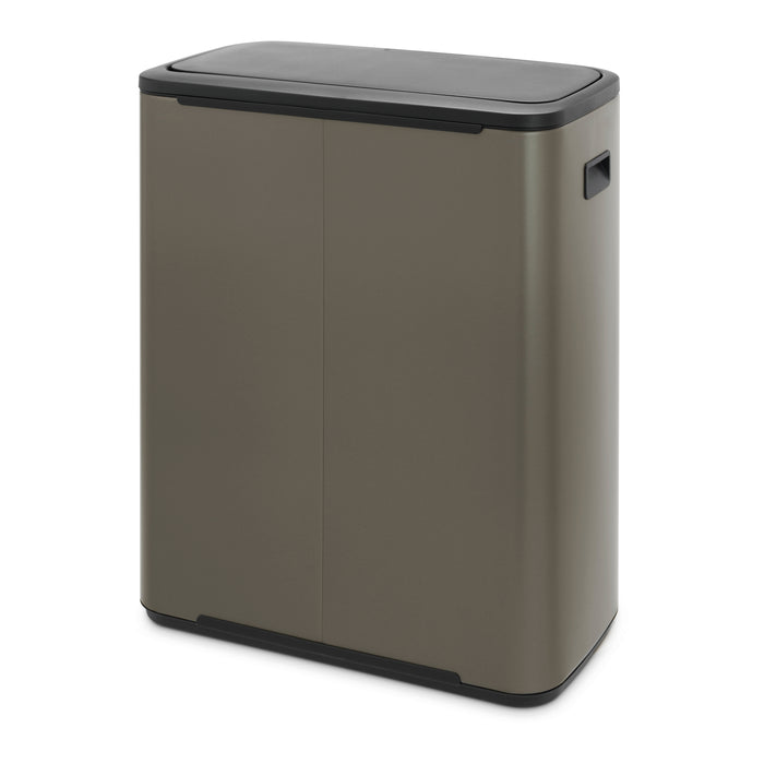 Brabantia Bo Touch Bin Afvalemmer 2 x 30 L - Platinum