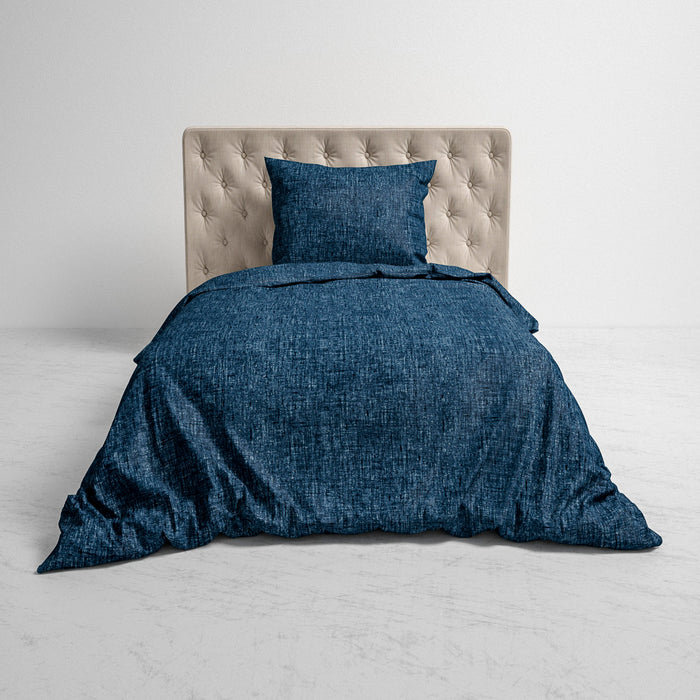 Heckett & Lane Franela Dekbedovertrek 140 x 200TC/220 cm - Navy Blue