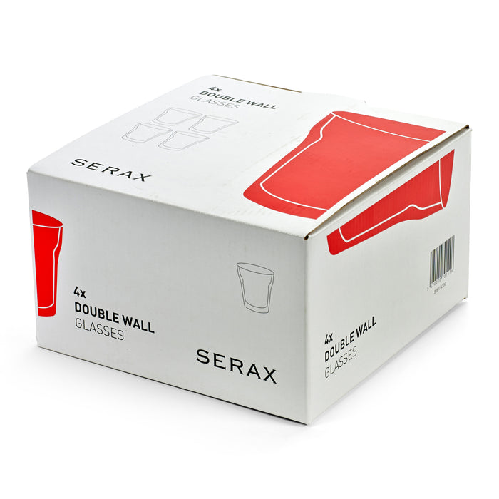 SERAX - Dubbelwandig Koffie Glas 0,25 L - 4 st.