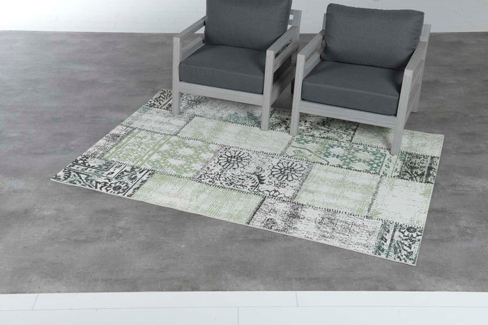 Garden Impressions Buitenkleed Blocko groen 160x230 cm