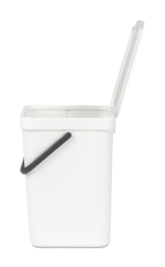 Brabantia Sort & Go Afvalemmer / Opberger 12 Liter - Wit