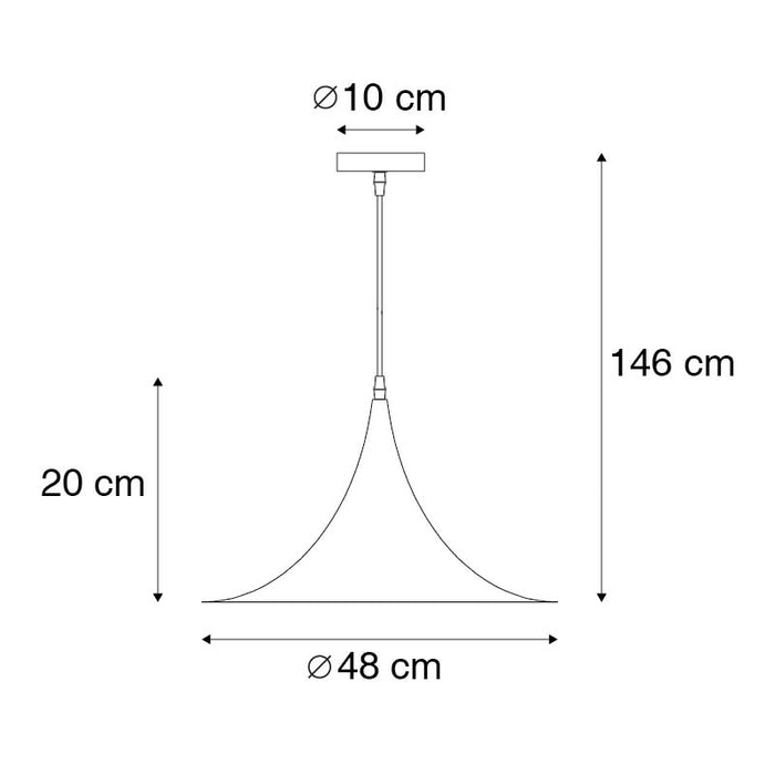 QAZQA Hanglamp magus - Goud|messing - Modern - D 480mm
