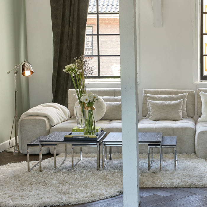 Riviera Maison Nomad Square Coffee Table S|3 Black