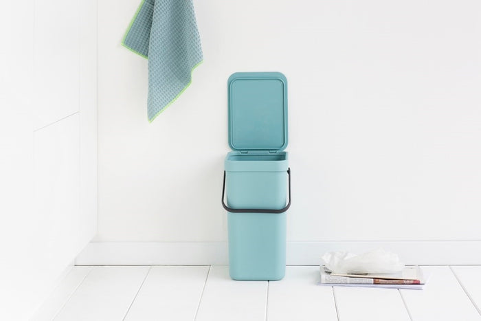 Brabantia Sort & Go Afvalemmer / Opberger 16 L - Lichtblauw