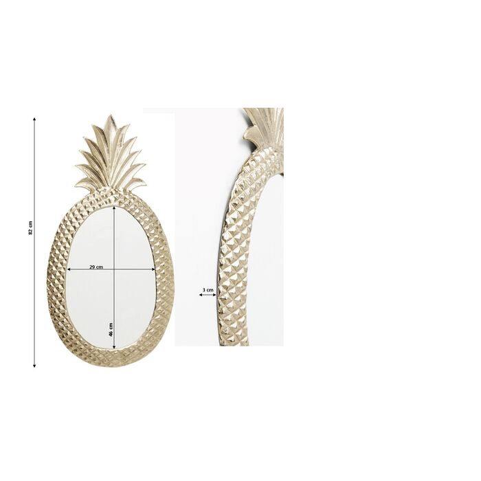 Kare Design Wandspiegel Pineapple B41 X H82 Cm