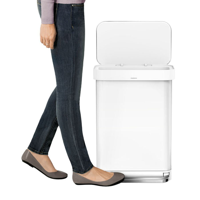 Simplehuman Rectangular Liner Pocket Pedaalemmer 45 Liter