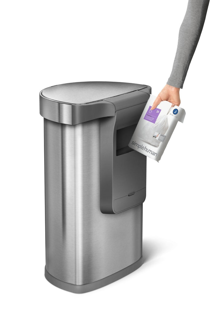 Simplehuman Semi-Round Liner Pocket Sensor Afvalemmer 45 Liter