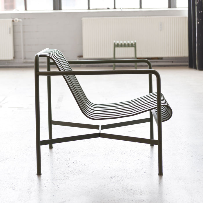 HAY Palissade Lounge Chair Low - Olijfgroen