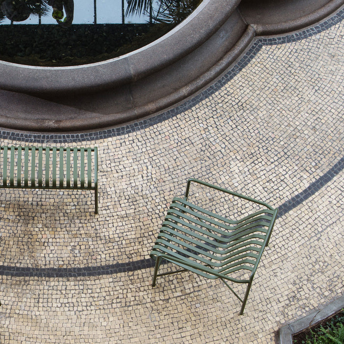 HAY Palissade Lounge Chair Low - Olijfgroen