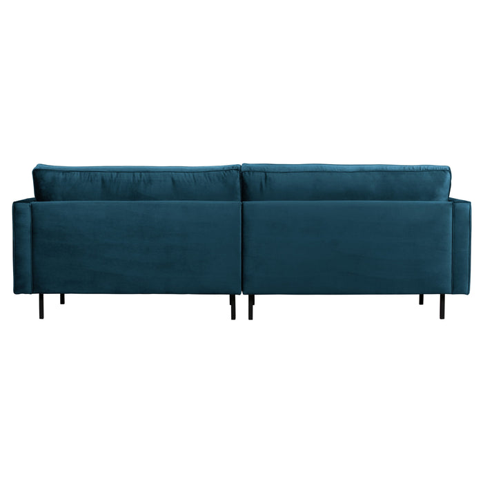 WOOOD Rodeo Classic 3-zitsbank - Velvet - Blauw