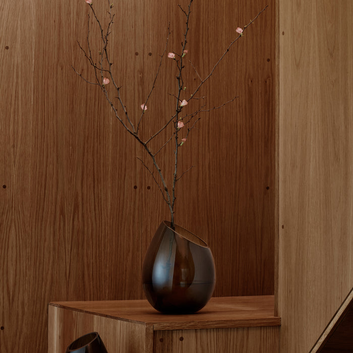 Blomus Drop Vaas Ø 19,5 cm - Coffee