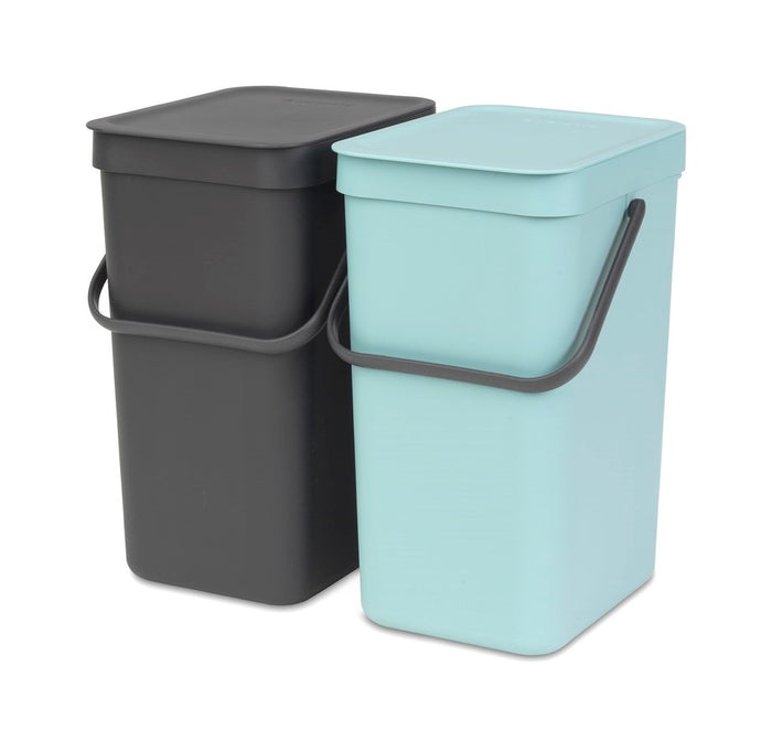 Brabantia Sort & Go Inbouwemmer 32 Liter (2x16 L)