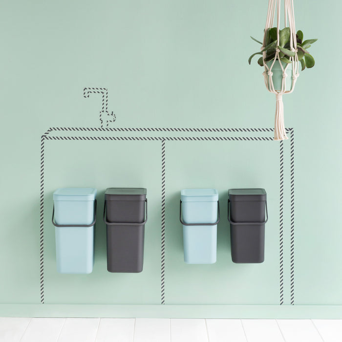 Brabantia Sort & Go Inbouwemmer 32 Liter (2x16 L)