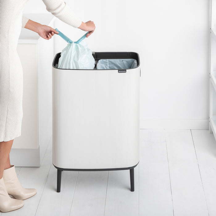 Brabantia Bo Touch Bin Hi Afvalemmer 2 x 30 L - Wit