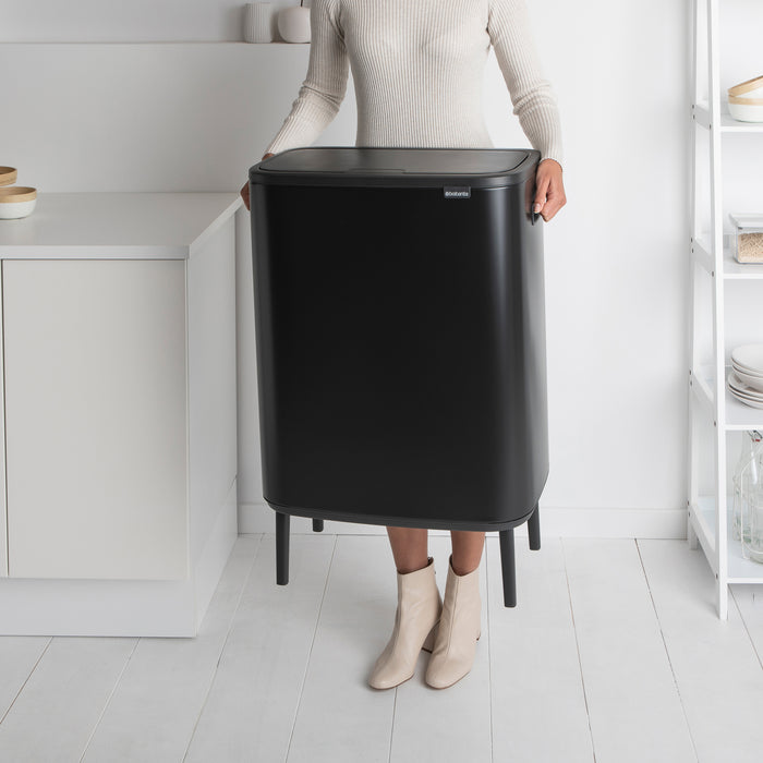 Brabantia Bo Touch Bin Hi Afvalemmer 2 x 30 L - Zwart
