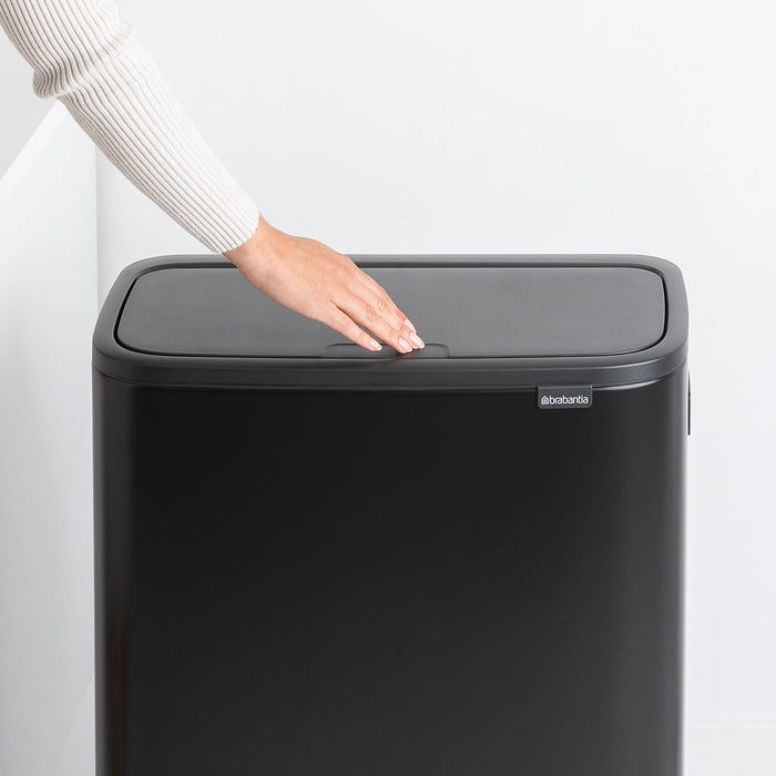 Brabantia Bo Touch Bin Hi Afvalemmer 2 x 30 L - Zwart
