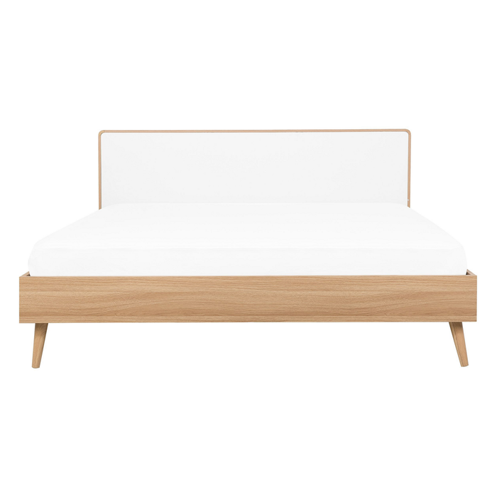 Beliani - SERRIS - Tweepersoonsbed - Wit - 140 x 200 cm - Vezelplaat