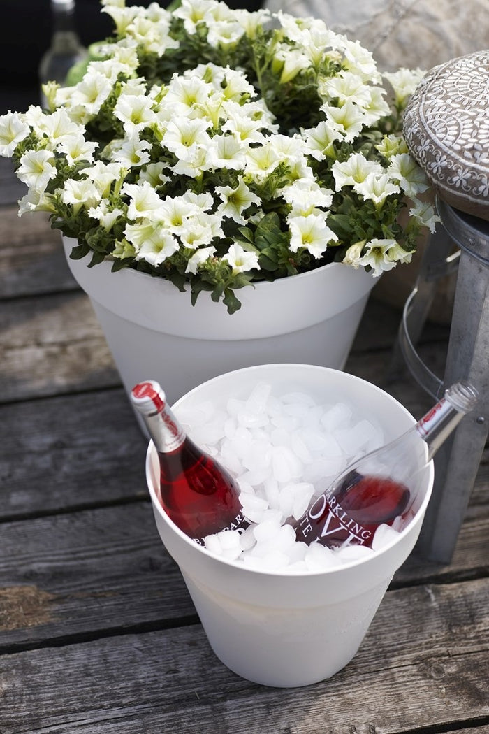 elho Loft Urban Round Bloempot 40 cm met Wielen