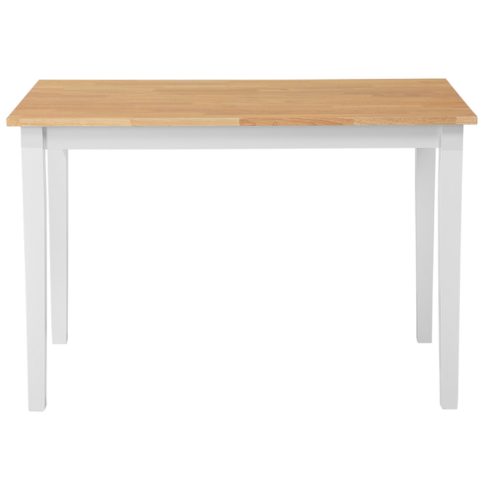 Beliani - GEORGIA - Eettafel - Wit - 68 x 115 cm - Rubberhout