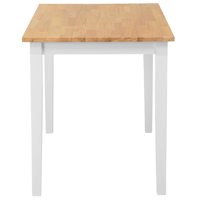Beliani - GEORGIA - Eettafel - Wit - 68 x 115 cm - Rubberhout