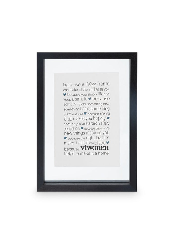 vtwonen Fotolijsten - 2 Stuks - Hout - Zwart - 22x31cm