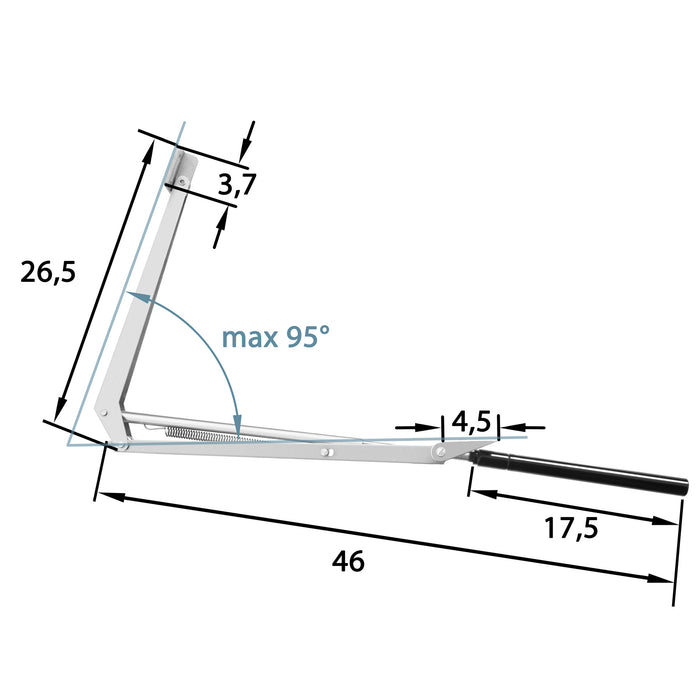 tectake Automatische raamopener voor serre