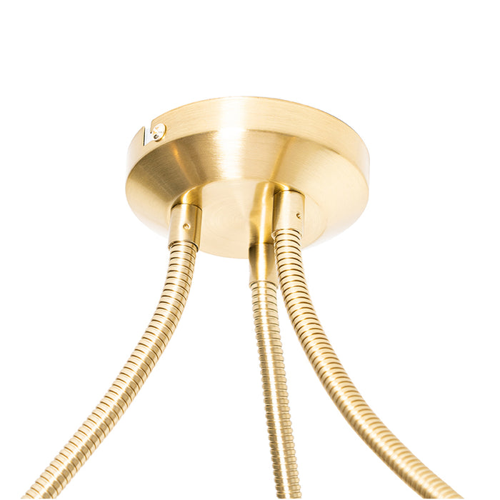 QAZQA Plafondlamp merwe - Goud|messing - Modern - D 51.5cm