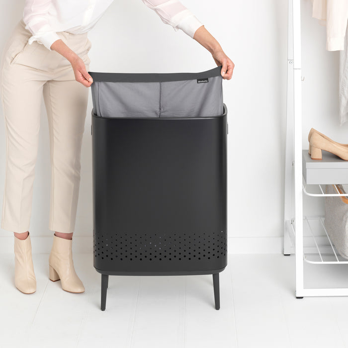 Brabantia Bo Hi Wasbox 2 x 45 L - Matt Black