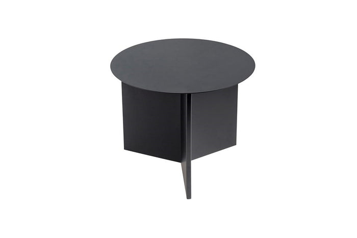 HAY Slit Table Round Bijzettafel Ø 45 cm - Zwart