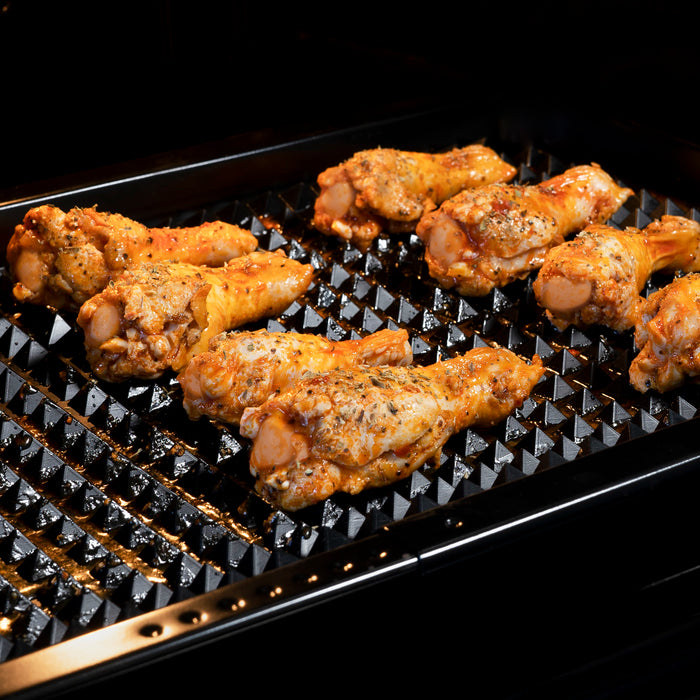 Krumble Verhoogde siliconen bakmat - Zwart