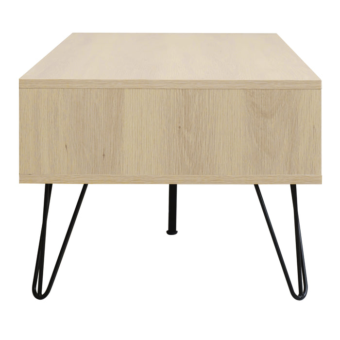 QUVIO Salontafel met 2 lades- QUV1024 - Sand