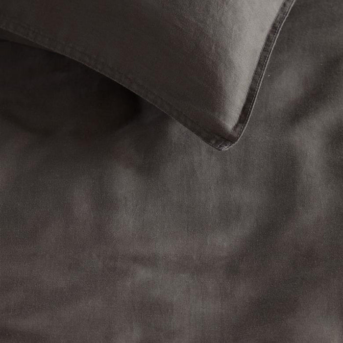 vtwonen Earth Dekbedovertrek 240 x 200/220 cm - Donkerbruin