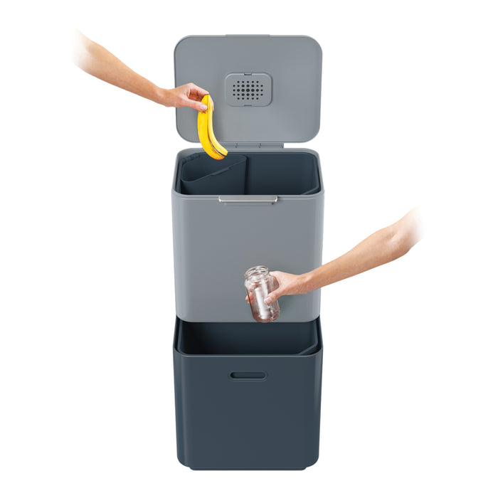 Joseph Joseph Editions Afvalemmer Totem Max 60 Liter (30+30 Liter)