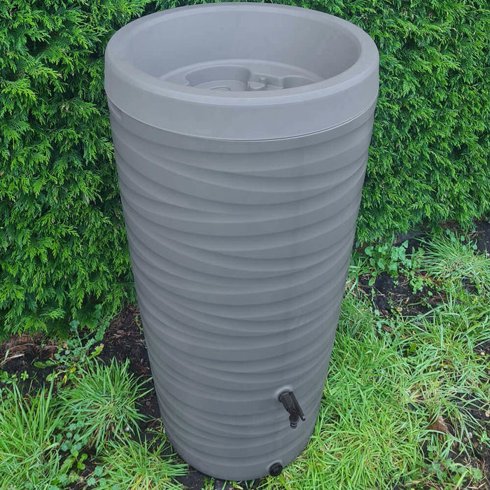 Tuinartikelen.nu - Regenton Wave - 240 liter - Grijs