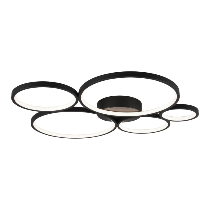 Trio Rondo Plafonnière - Mat zwart