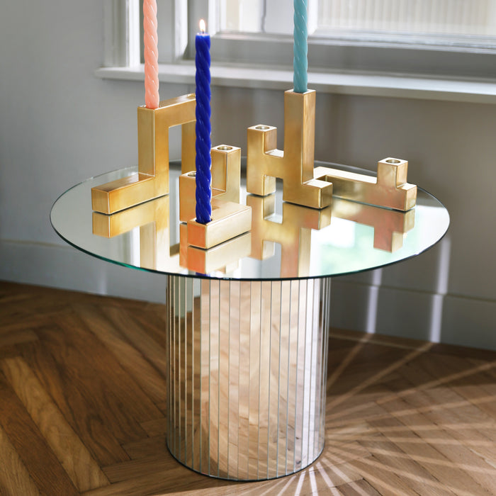 &k amsterdam Gold Tube Kandelaar - Small