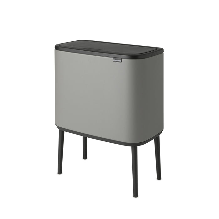 Brabantia Bo Touch Bin Afvalemmer 11 + 23 L - Mineral Concrete Grey
