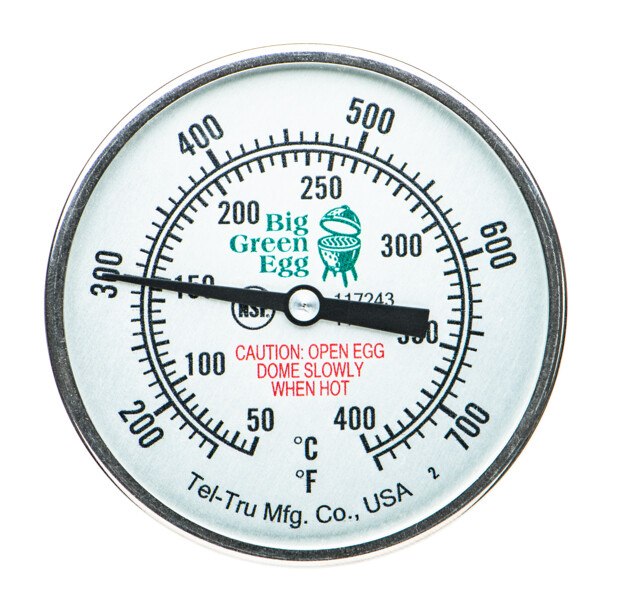 Big Green Egg - Koepeltemperatuurmeter Tell Tru Big Green Egg - 8 cm