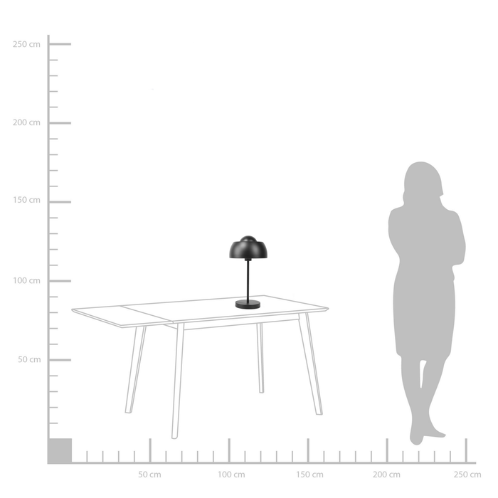 Beliani - SENETTE - Tafellamp - Zwart - Metaal