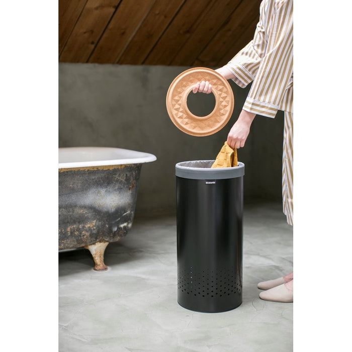 Brabantia Wasbox 35 L - Zwart / Kurk